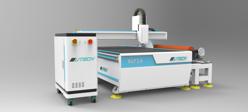 حار بيع 3D 4 محور ATC CNC آلة التوجيه