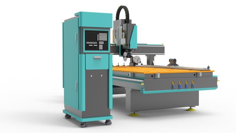 ماكينة CNC ذات 4 محاور ATC مع رأس الحفر